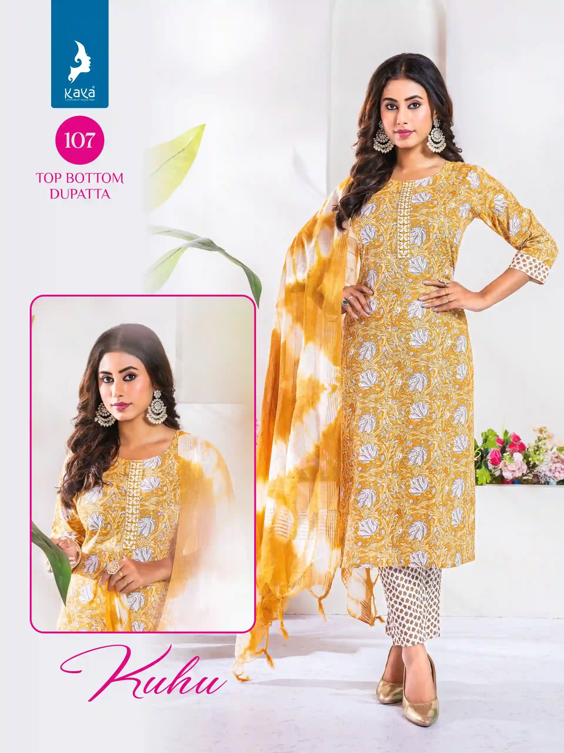 Kaya Kuhu Cotton Print Wholesale Readymade Salwar Suit Catalog — Wholesale Readymade Suit, Kaya wholesale from Surat - Gallery Image 2